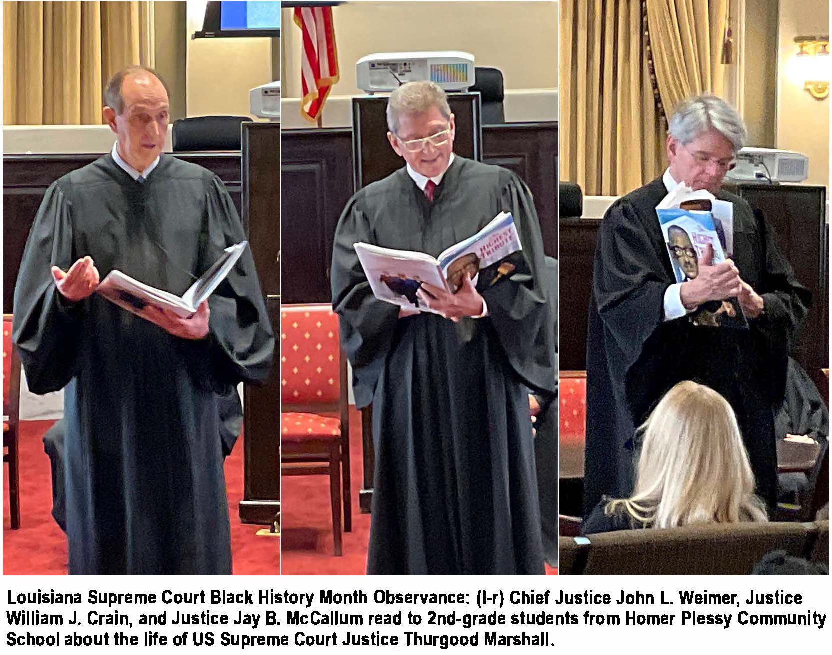 LOUISIANA SUPREME COURT CHIEF JUSTICE JOHN L. WEIMER HOSTS