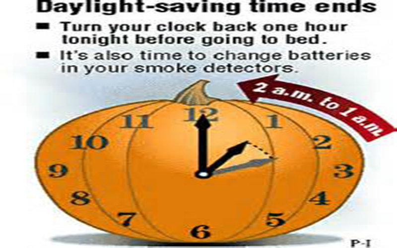 FALL BACK DAYLIGHT SAVING TIME ENDS TOMORROW Minden PressHerald