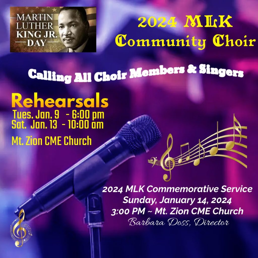 Mt. Zion CME Church to host commemorative service honoring Dr. Martin ...