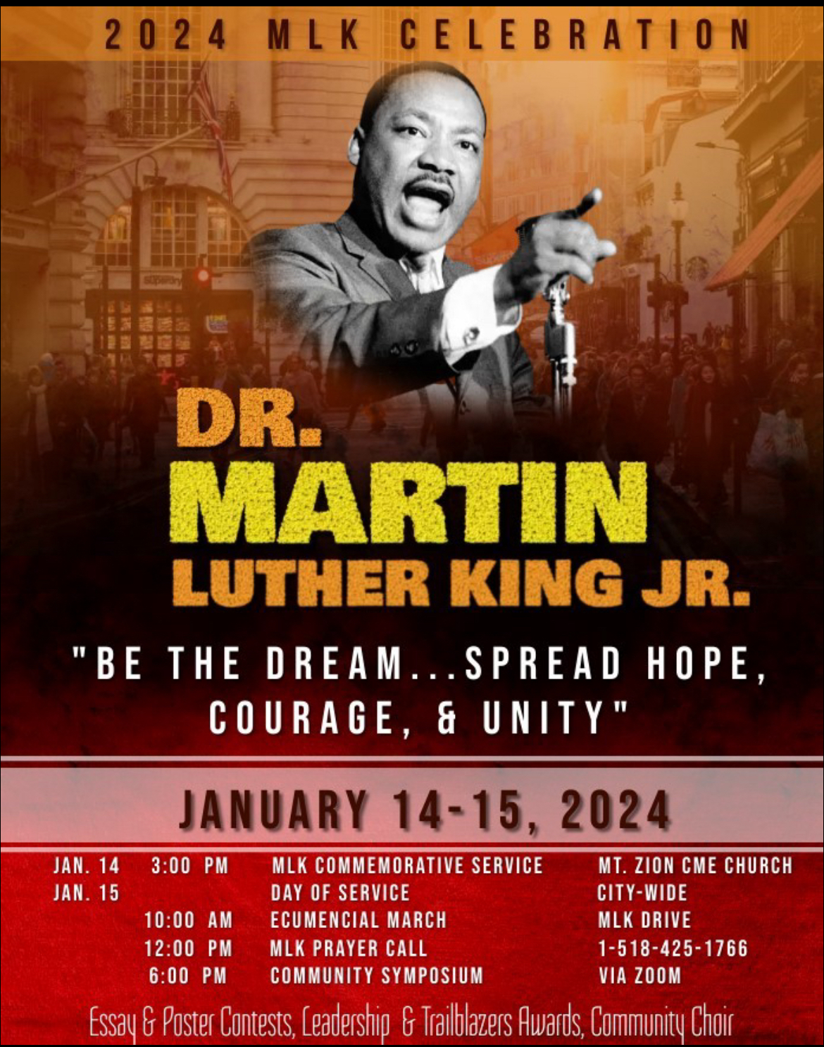 Mt. Zion CME Church to host commemorative service honoring Dr. Martin ...