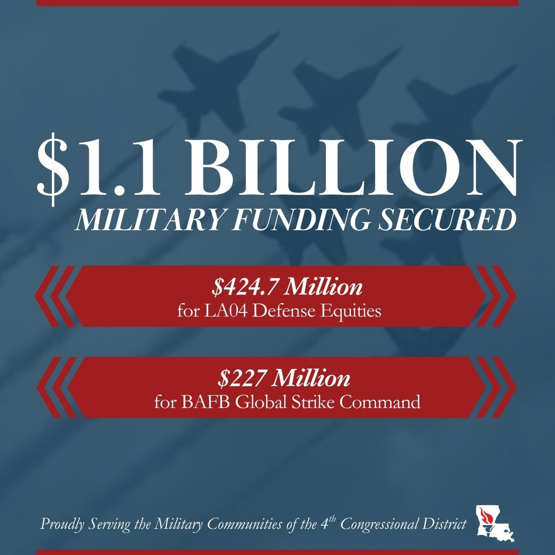 Louisiana wins big in defense appropriations bill